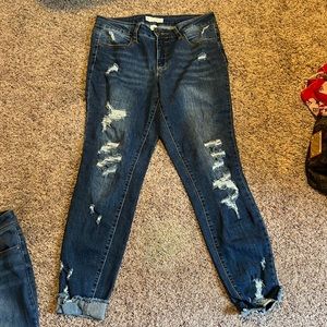 Cato’s Distressed Ankle Jean